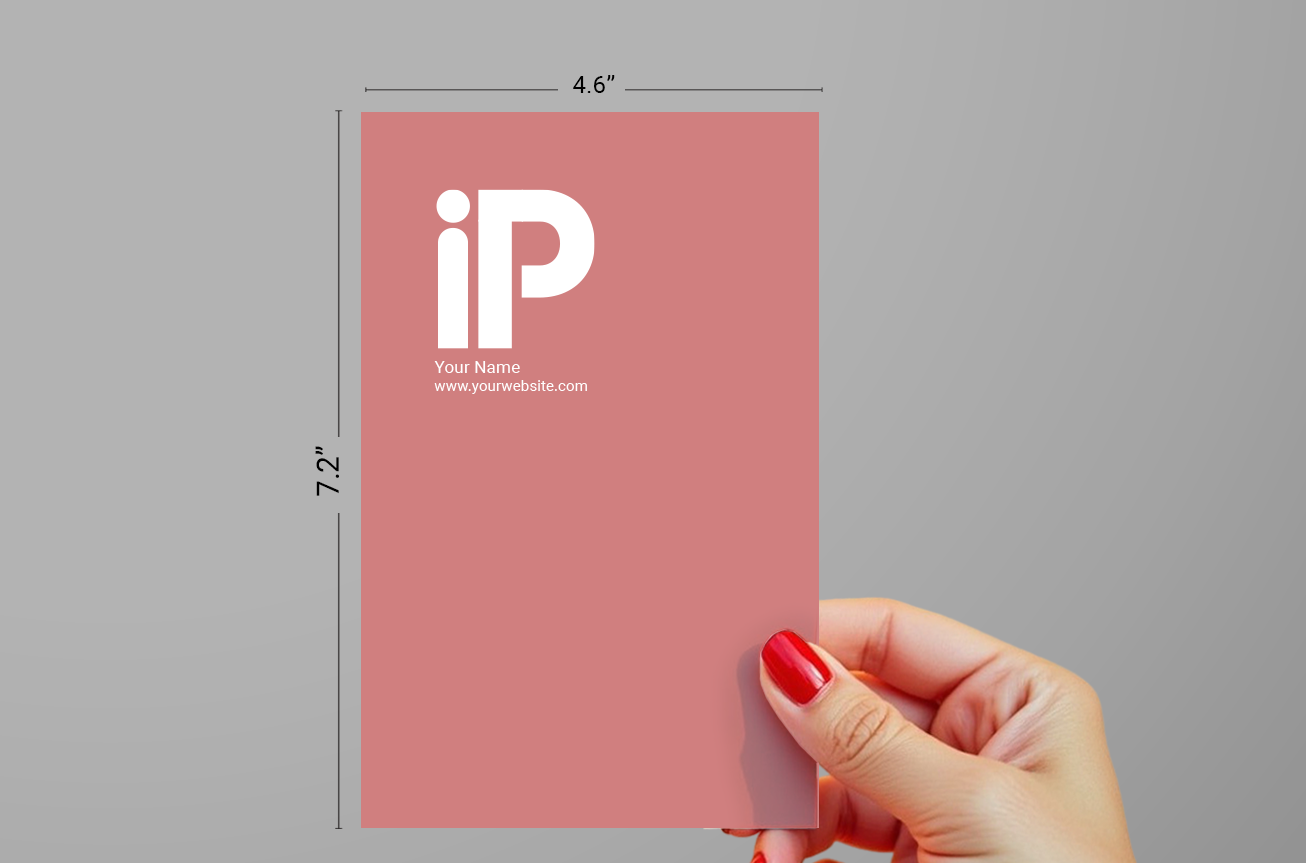 Premium soft-touch postcard with raised spot UV accents highlighting logo and design elements