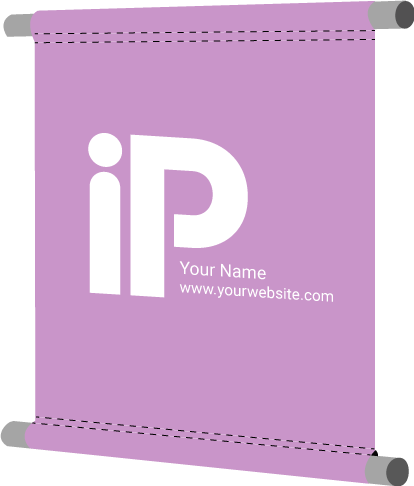 4 inch Pole Pocket (Top and Bottom)