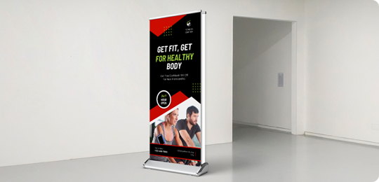 Double-Sided Pull-Up Banners Applications