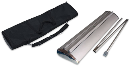 Double-Sided Pull-Up Banner Stand