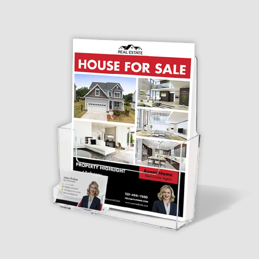 Feature Sheet Holder With Business Card Pocket