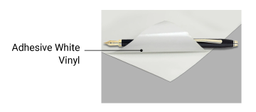 Adhesive White Vinyl