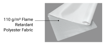 110 g/m² Flame Retardant Polyester Fabric