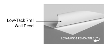 Low-Tack 7mil Wall Decal: