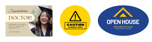 Rectangle, Circle, Oval