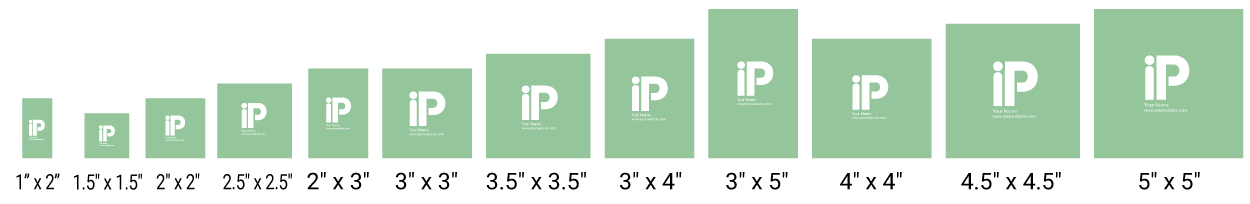 options sizes - DieCut Magnet