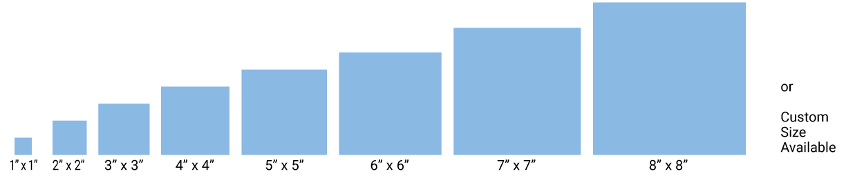 Sizes Custom Face Stickers