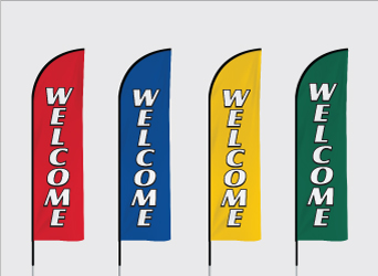 Welcome Stock Flags - Agentprint