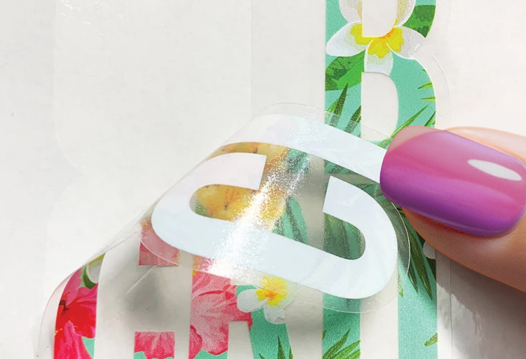 UV-Curable Ink on Permanent Adhesive