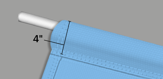 4 Pole Pocket (Top and Bottom)