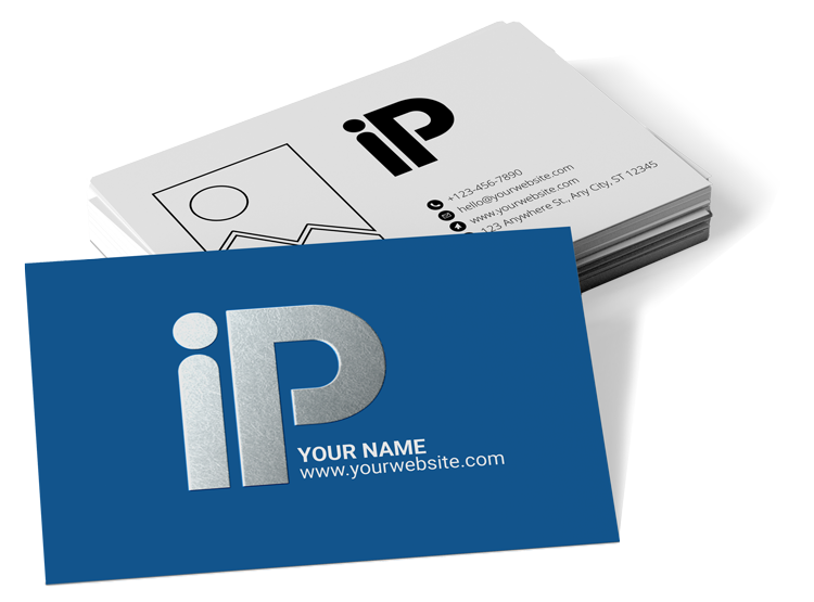 Postcard with raised spot UV coating on back side adding gloss and texture to design