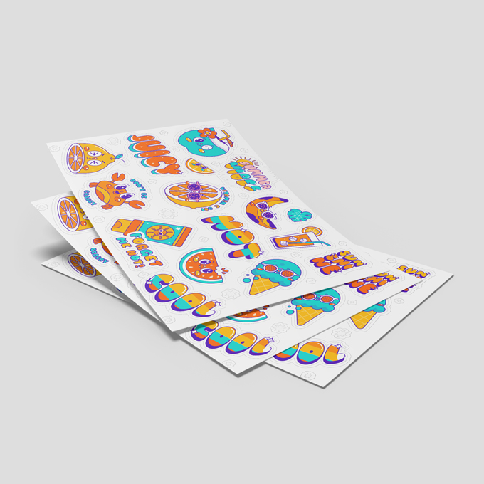 Die-Cut Sticker Sheets