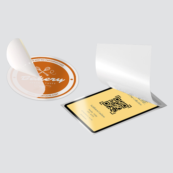 Front Adhesive Stickers
