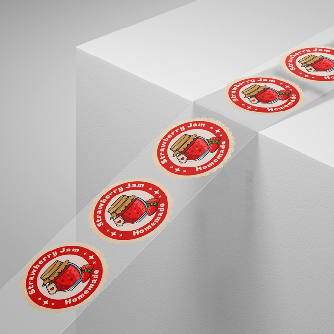 Clear Roll Labels