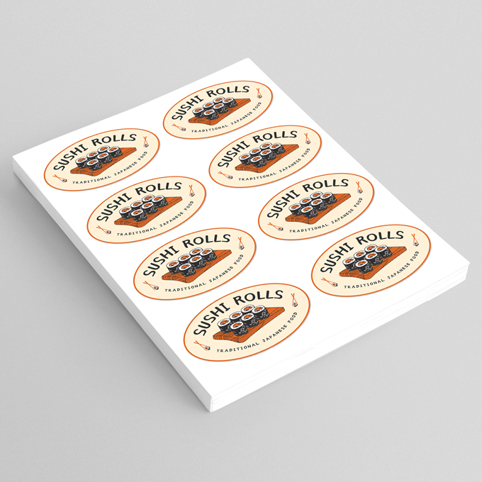 Oval Sheet Labels