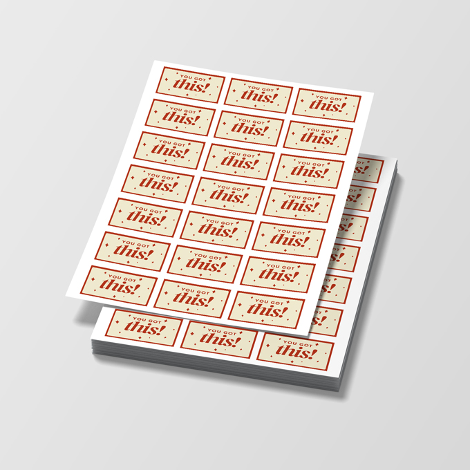Rectangle Sheet Labels