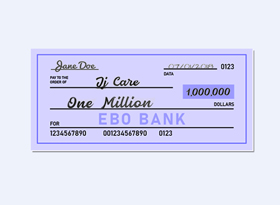 NU STREAM Giant Checks