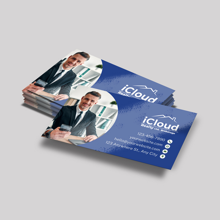iCloud Realty High Gloss UV Business Cards