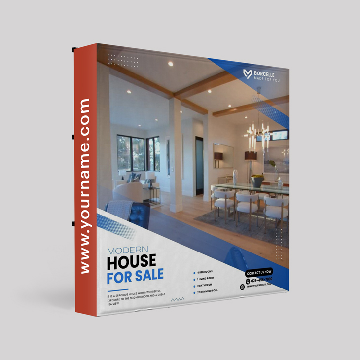 Straight Fabric Pop-Up Displays