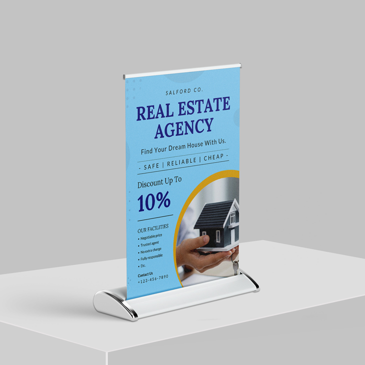 Table Top Mini Roll-Up Banners