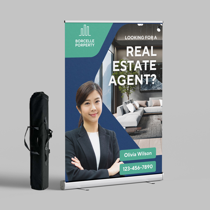 Wide Premium Stand  Roll-Up Banners