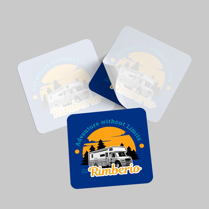 Front Adhesive Stickers