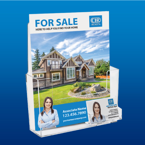 Feature Sheet Holder with Business Card Pocket Feature Sheet Holder with Business Card Pocket - CIR Realty