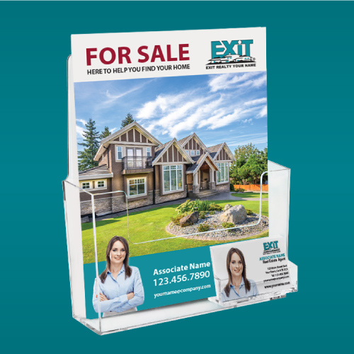 Feature Sheet Holder with Business Card Pocket - EXIT Realty
