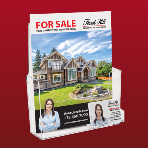 Feature Sheet Holder with Business Card Pocket - Forest Hill