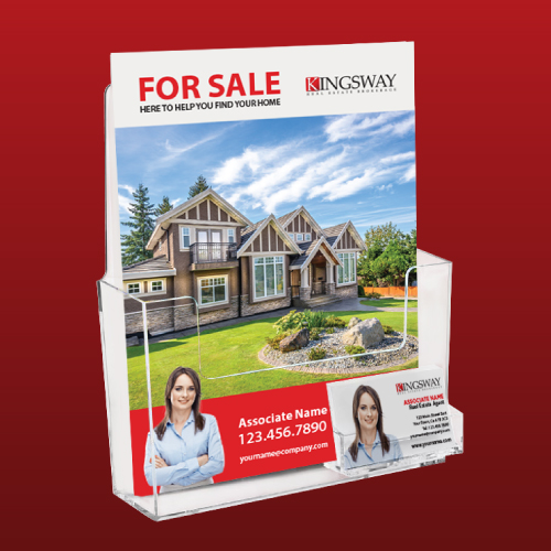 Feature Sheet Holder with Business Card Pocket - Kingsway