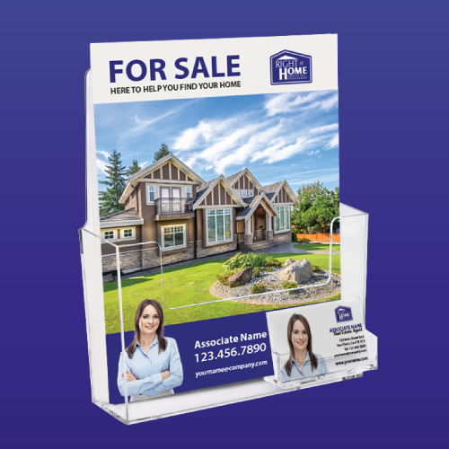 Feature Sheet Holder with Business Card Pocket - Right at Home