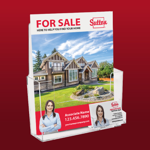 Feature Sheet Holder with Business Card Pocket - Sutton