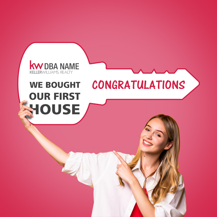Closing Keys Signs - Keller Williams