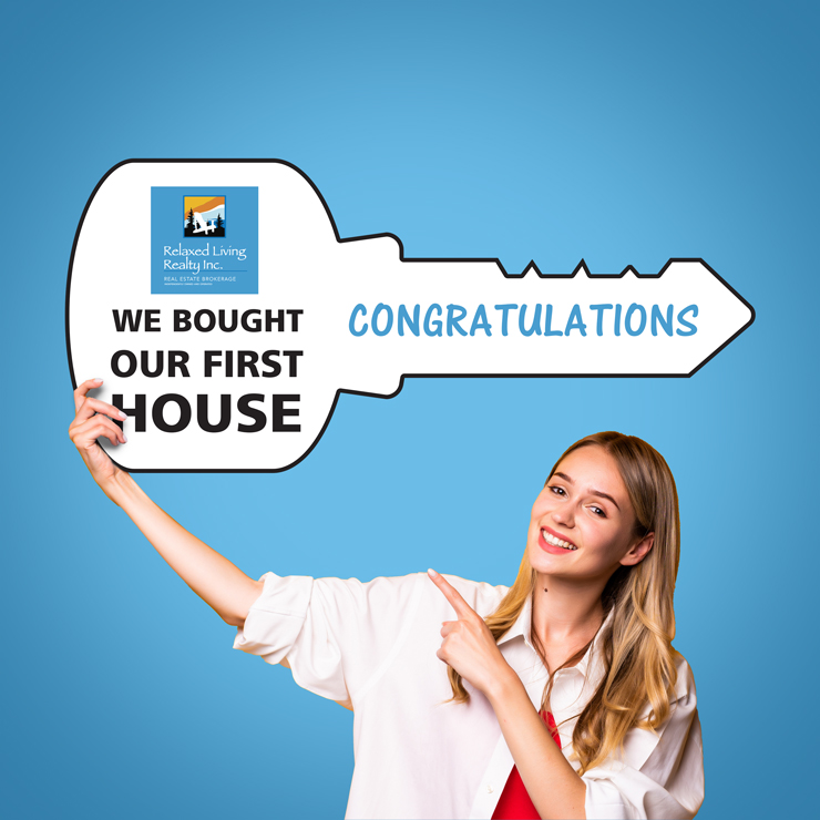 Closing Keys Signs - Relaxed Living Realty Inc.