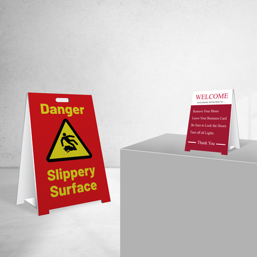 Coroplast A-Frame Signs