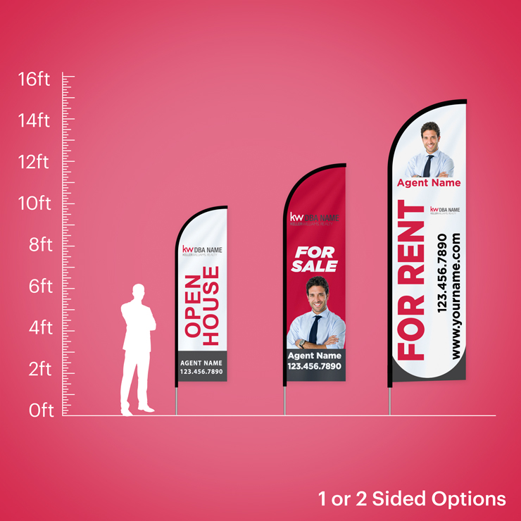 Custom Feather Flags - Keller Williams