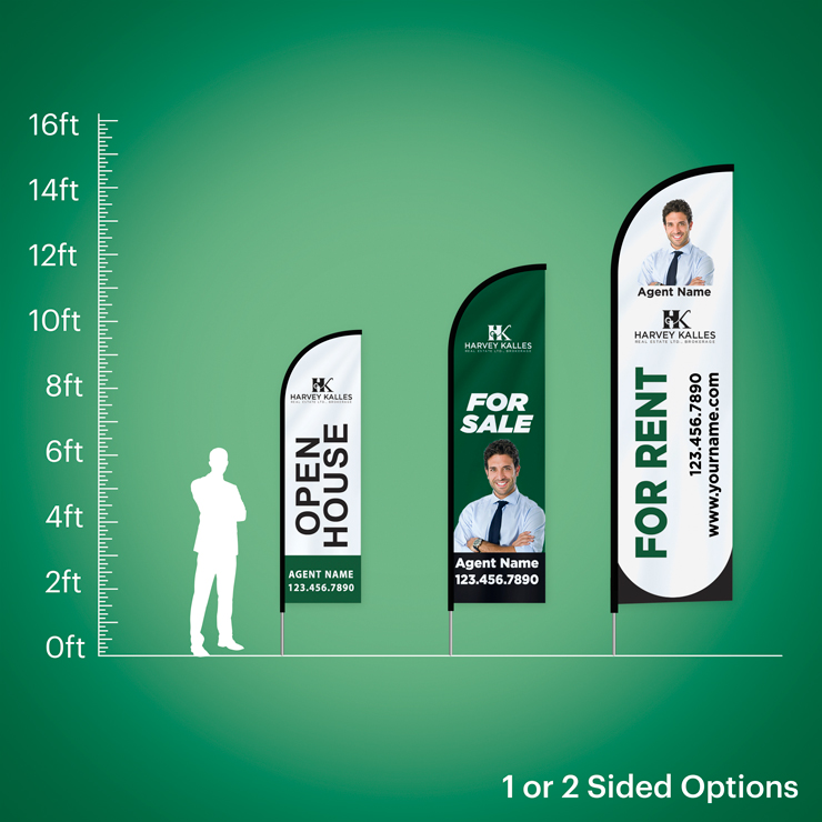 Custom Feather Flags - Harvey Kalles Real