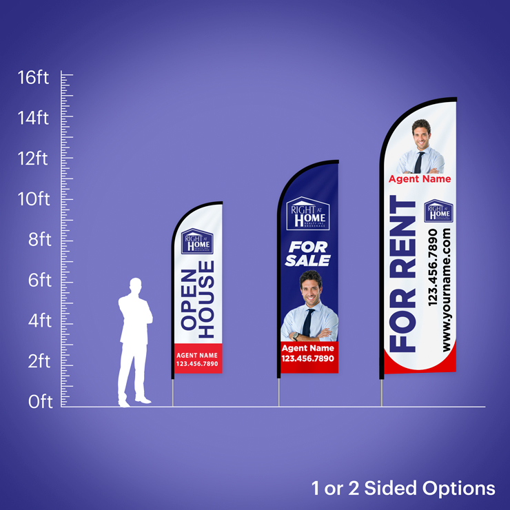 Custom Feather Flags - Right at Home