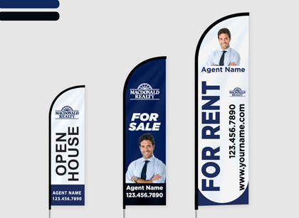 Custom Feather Flags - Macdonald Realty