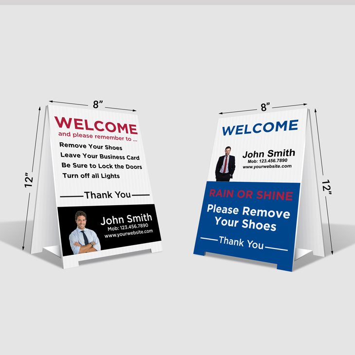 Custom Remove Shoes Signs - Independent Realtor