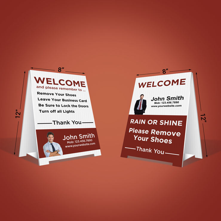 Custom Remove Shoes Signs - JDL