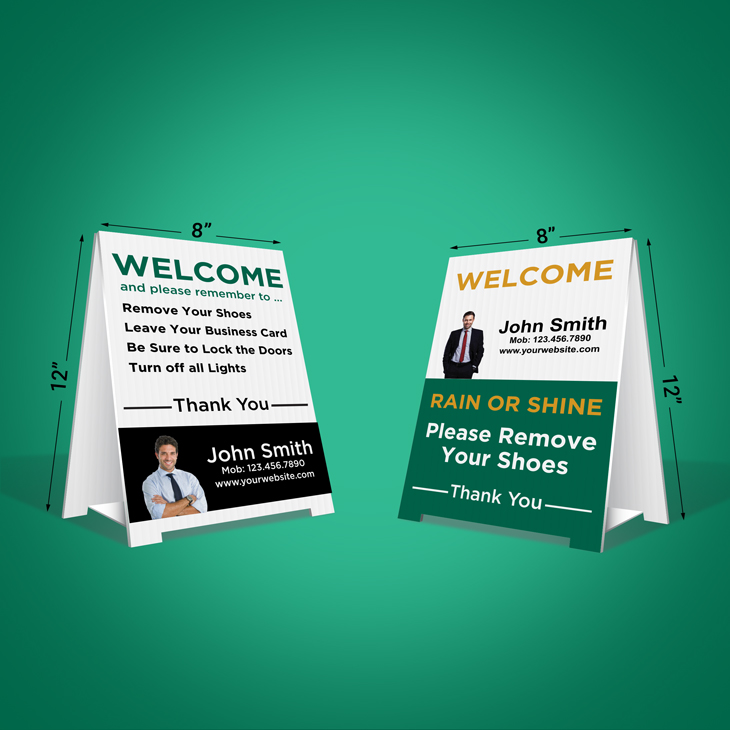 Custom Remove Shoes Signs