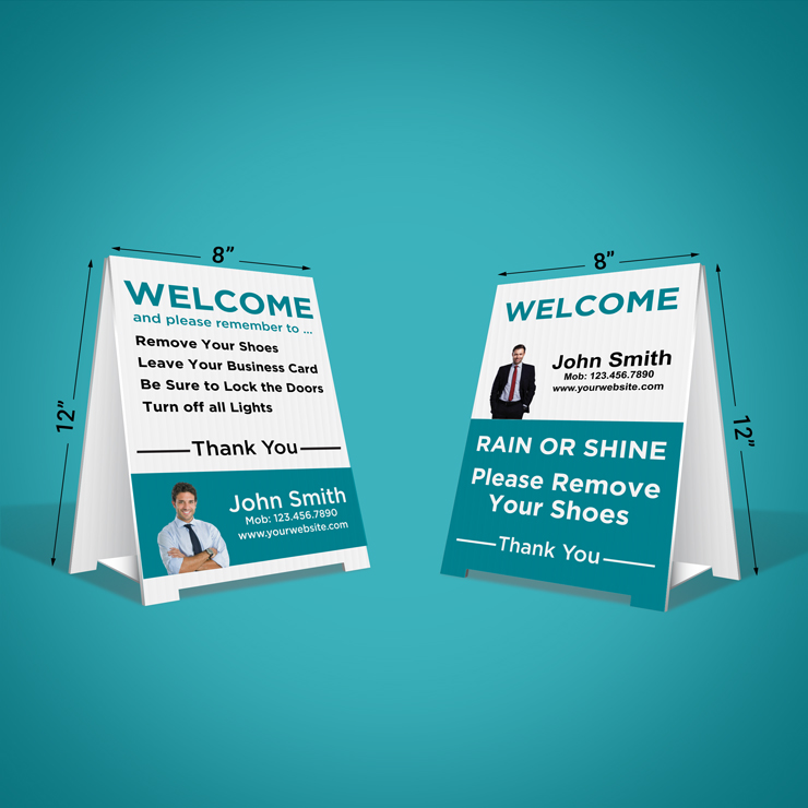 Custom Remove Shoes Signs - EXIT Realty