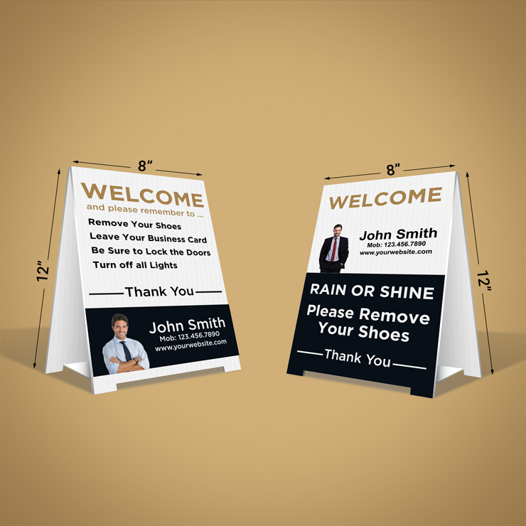 Custom Remove Shoes Signs - Zoocasa