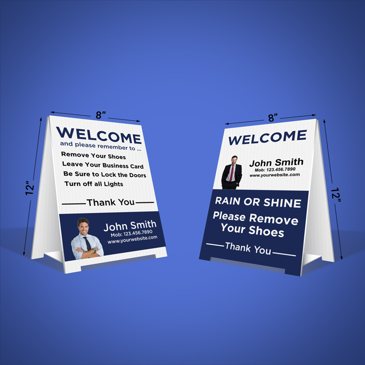 Custom Remove Shoes Signs - Macdonald Realty