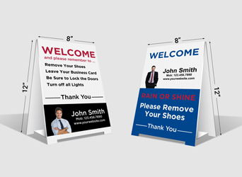 Custom Remove Shoes Signs Custom Remove Shoes Signs - Independent Realtor