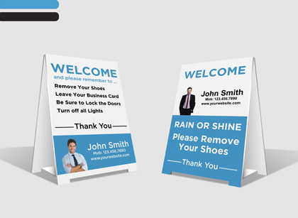 Relaxed Living Realty Inc. Custom Remove Shoes Custom Remove Shoes Signs - Relaxed Living Realty Inc.