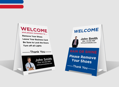 Custom Remove Shoes Signs - REMAX