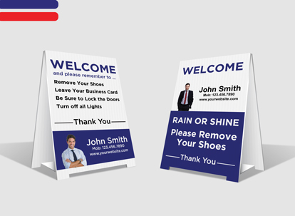 Custom Remove Shoes Signs - Right at Home