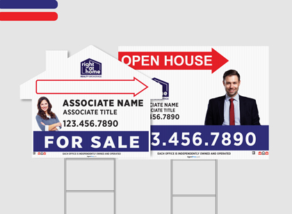 Right at Home Directional Signs Directional Signs Standard (4mm) - Right at Home